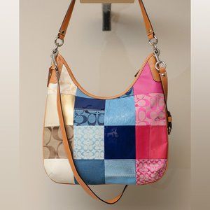 Never used Coach Signature Patchwork Hobo Shoulder Bag No. L0949-F14650